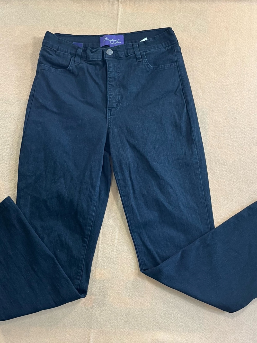 NYDJ Not Your Daughter’s Jeans Women’s 8 Dark Navy Straight Leg Lift Tuck